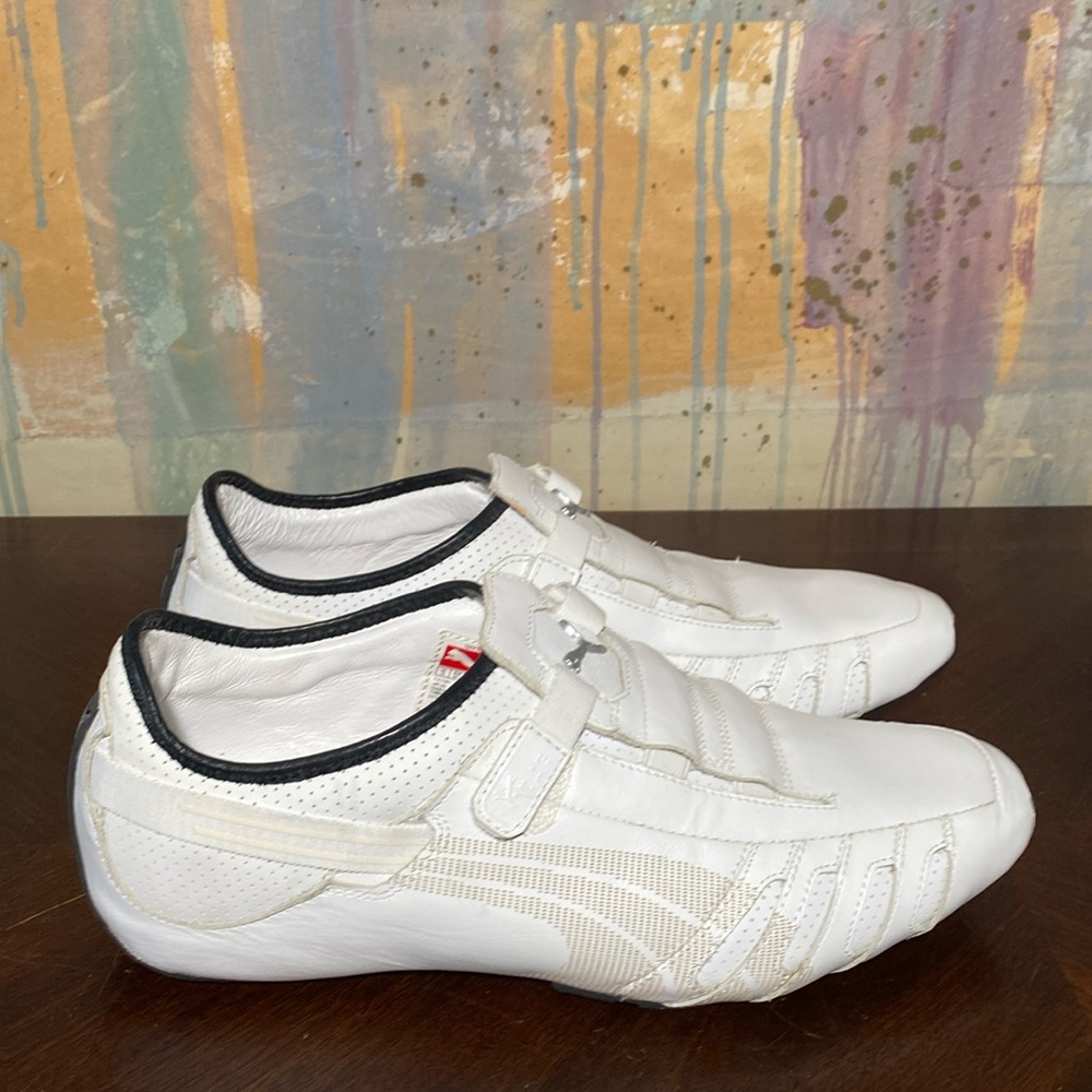 Puma Vedano Perf Leather Running Driver Shoes Mens 11